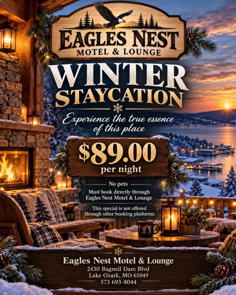 Winter Staycation special at Eagles Nest Motel & Lounge: $89 per night when you book direct
