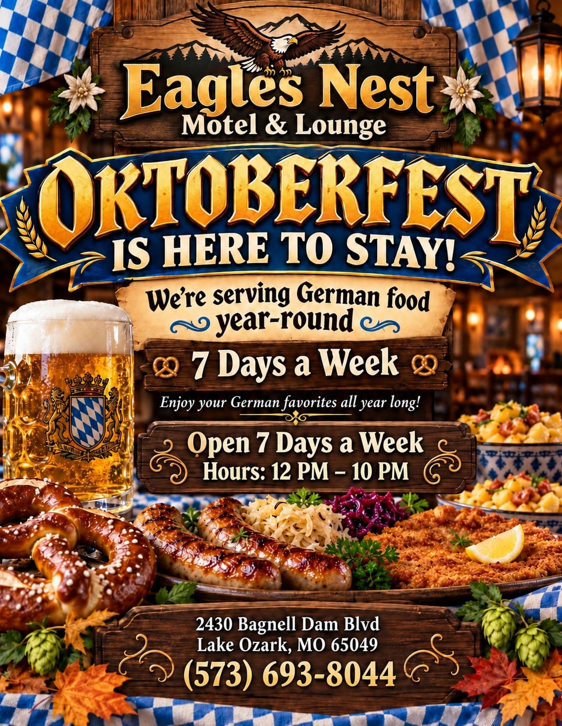 Oktoberfest at Eagles Nest Motel & Lounge on the Bagnell Dam Strip, Lake Ozark